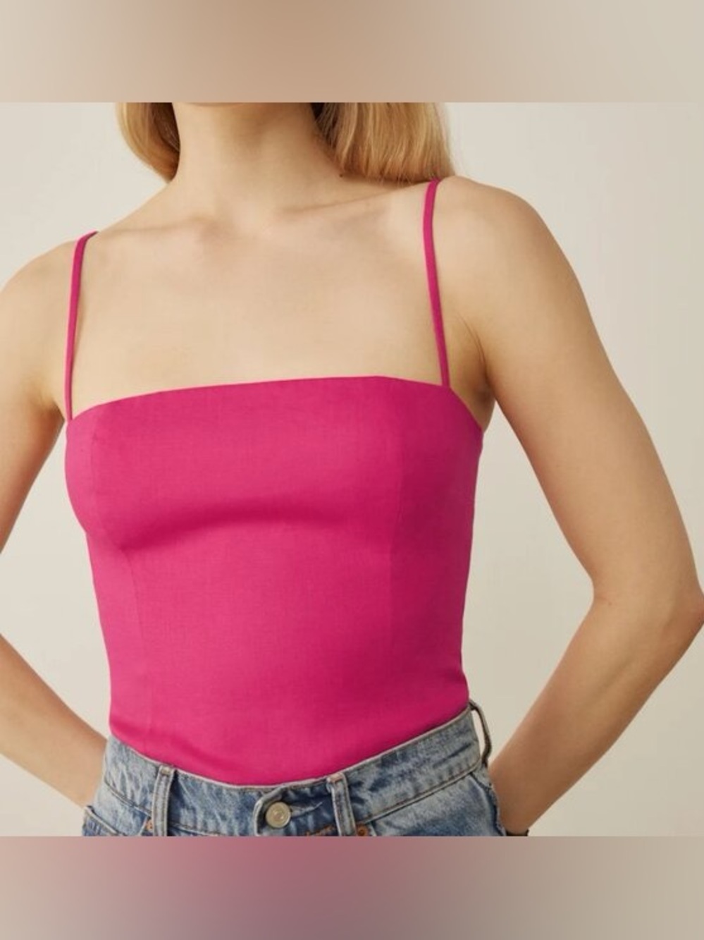 Reformation Overland Linen Top 0